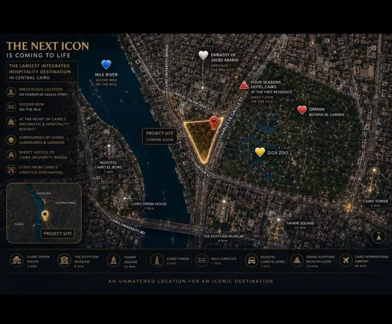 Giza Downtown Towers — خريطة الموقع